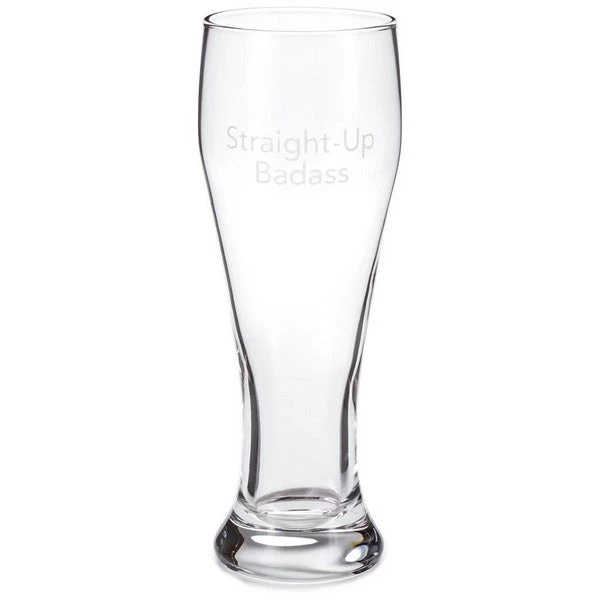 Hallmark Straight-Up Badass Pilsner Glass 3 Hallmark Straight-Up Badass Pilsner Glass