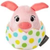 Hallmark Easter Egg Pig Zip-Along Plush -Toy Store 0001 EWM3337