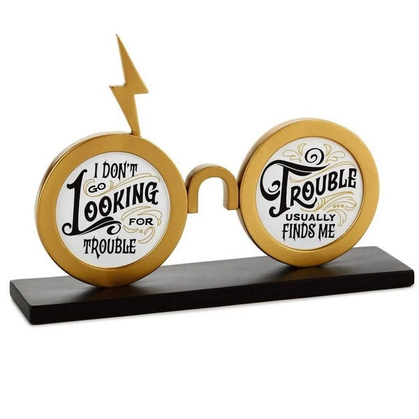 Harry Potter™ Trouble Finds Me Eyeglasses Quote Sign 3 Harry Potter™ Trouble Finds Me Eyeglasses Quote Sign