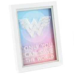 DC Comics™ Wonder Woman 1984™ Save The World Framed Quote Sign
