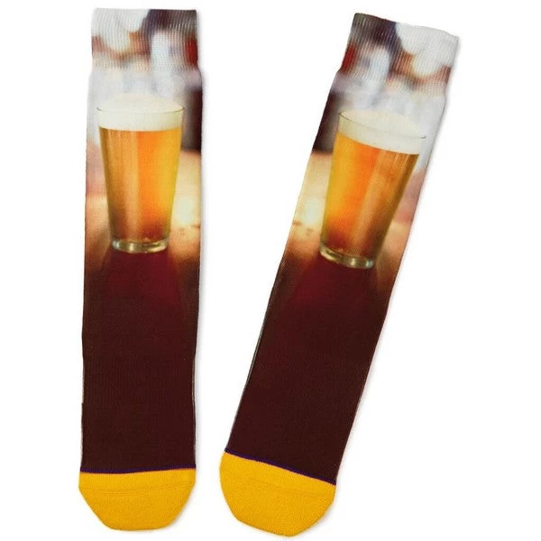 Hallmark Beer Glass Toe Of A Kind Novelty Socks 3 Hallmark Beer Glass Toe Of A Kind Novelty Socks