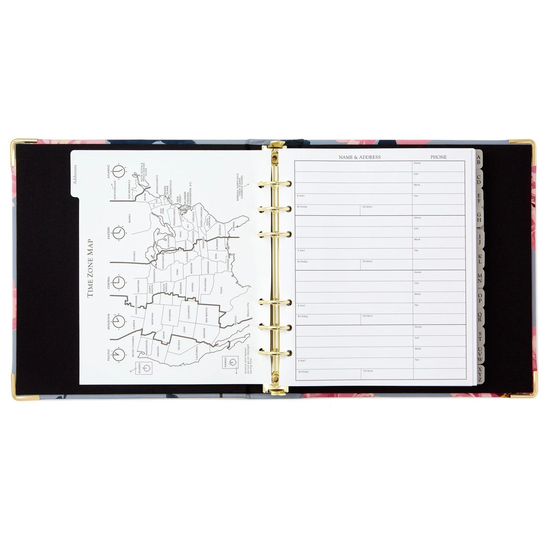 Hallmark Pink Peonies On Gray Address Book 4 Hallmark Pink Peonies On Gray Address Book - Image 2