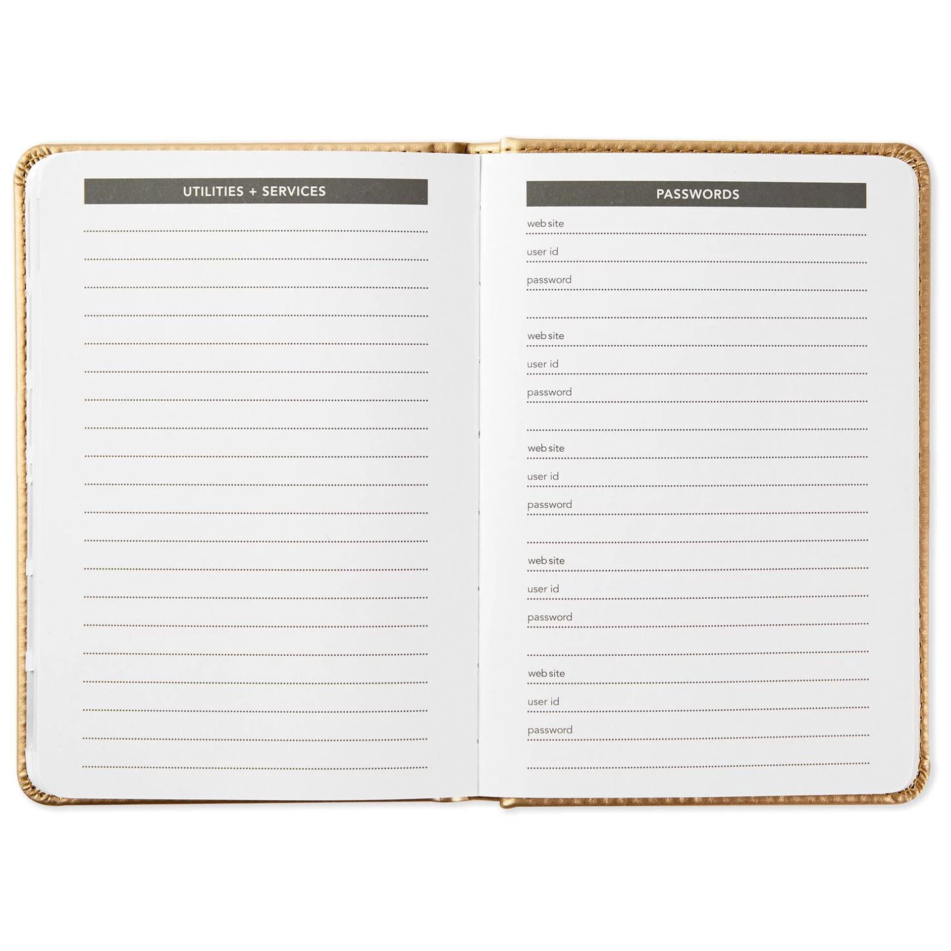 Hallmark Satin Gold Address Book 5 Hallmark Satin Gold Address Book - Image 3