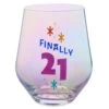 Hallmark Finally 21 Stemless Wine Glass, 16 Oz. -Toy Store 0001BID1089