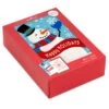 Hallmark Happy Snowman And Red Lettering Boxed Christmas Cards, Pack Of 40 -Toy Store 0001BXX1019