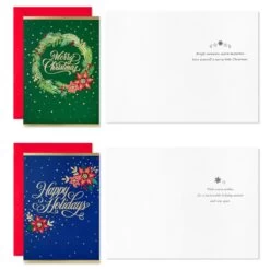 Hallmark Festive Folk Art Boxed Christmas Cards Assortment, Pack Of 40 7 Hallmark Festive Folk Art Boxed Christmas Cards Assortment, Pack Of 40 -Toy Store 0001BXX1027 3