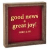 Hallmark DaySpring Candace Cameron Bure Good News Great Joy Wood Quote Sign, 7x7 -Toy Store 0001CBJ2008
