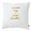Hallmark DaySpring Candace Cameron Bure Dream Big Pray Harder Throw Pillow -Toy Store 0001CBJ2011