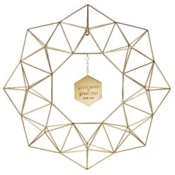 Hallmark DaySpring Candace Cameron Bure Geometric Metal Wreath