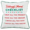 Hallmark Channel Checklist Throw Pillow, 16x16