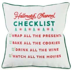 Hallmark Channel Checklist Throw Pillow, 16x16
