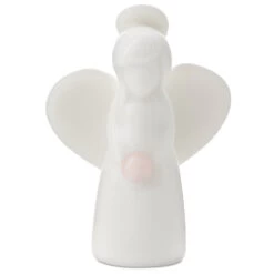 Hallmark Rose Quartz Angel Of Love Mini Angel Figurine, 2"