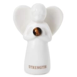 Hallmark Tiger Eye Angel Of Strength Mini Angel Figurine, 2"