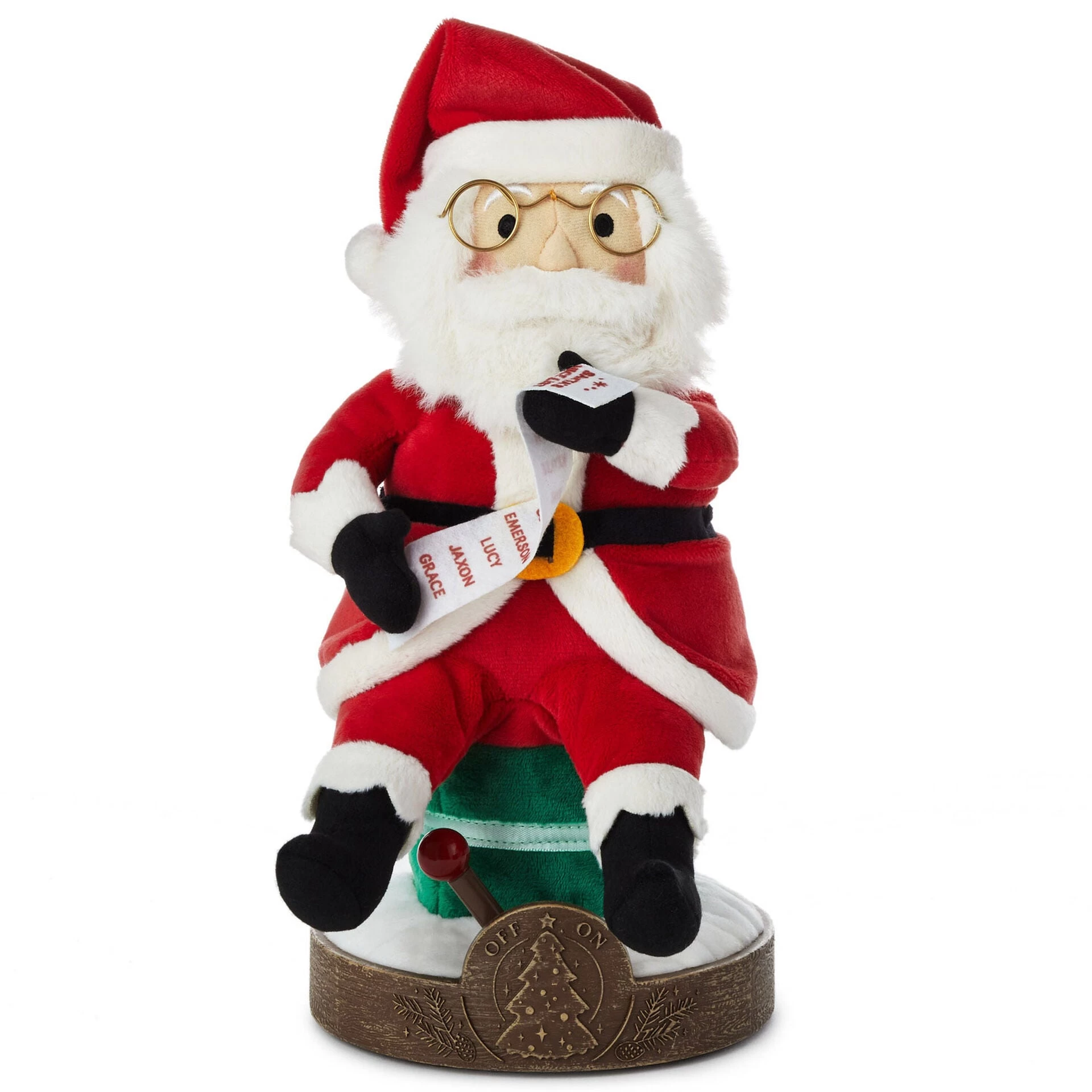 Hallmark Santa Claus Musical Christmas Tree-Lighting Plush Figurine, 12" 3 Hallmark Santa Claus Musical Christmas Tree-Lighting Plush Figurine, 12"