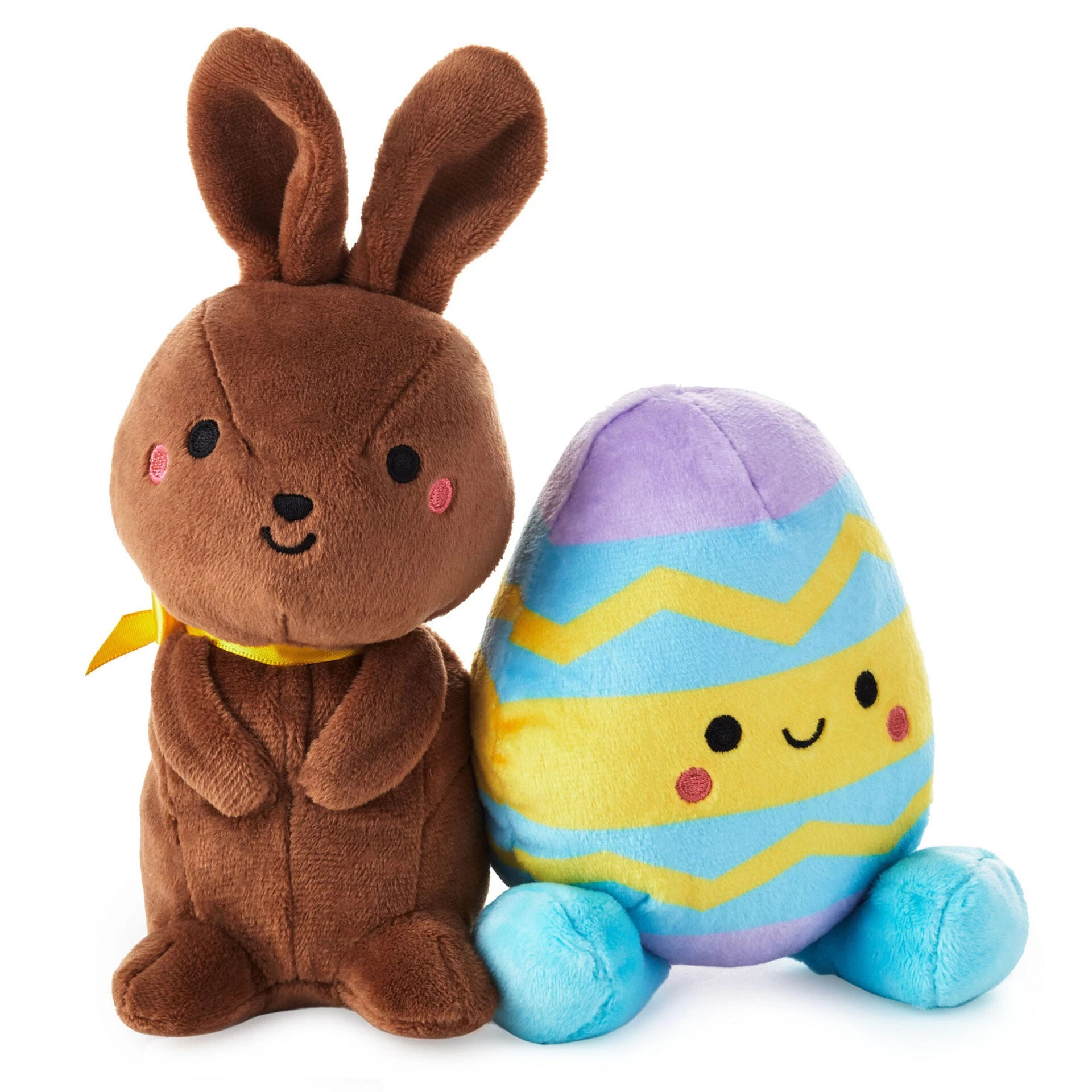 Hallmark Better Together Chocolate Bunny And Easter Egg Magnetic Plush, 6" 3 Hallmark Better Together Chocolate Bunny And Easter Egg Magnetic Plush, 6"