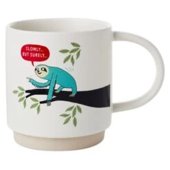 Hallmark Sloth Slowly But Surely Funny Mug, 16 Oz.