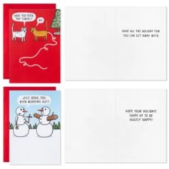 Hallmark Humorous Holiday Characters Boxed Christmas Cards Assortment, Pack Of 16 -Toy Store 0001SBX1009 3