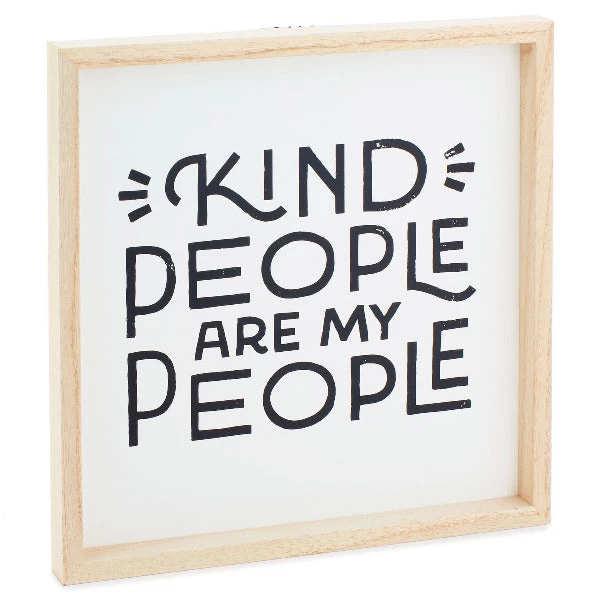 Hallmark Kind People Are My People Framed Quote Sign, 12x12 3 Hallmark Kind People Are My People Framed Quote Sign, 12x12