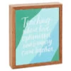Hallmark Teaching Is Love And Optimism Wood Quote Sign, 6x7 2 Hallmark Teaching Is Love And Optimism Wood Quote Sign, 6x7 -Toy Store 0001SNN1026