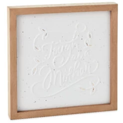 Hallmark Tough As A Mother Wood And Ceramic Embossed Quote Sign