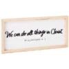 Hallmark We Can Do All Things In Christ Wooden Quote Sign, 15x7 2 Hallmark We Can Do All Things In Christ Wooden Quote Sign, 15x7 -Toy Store 0001SNN1054