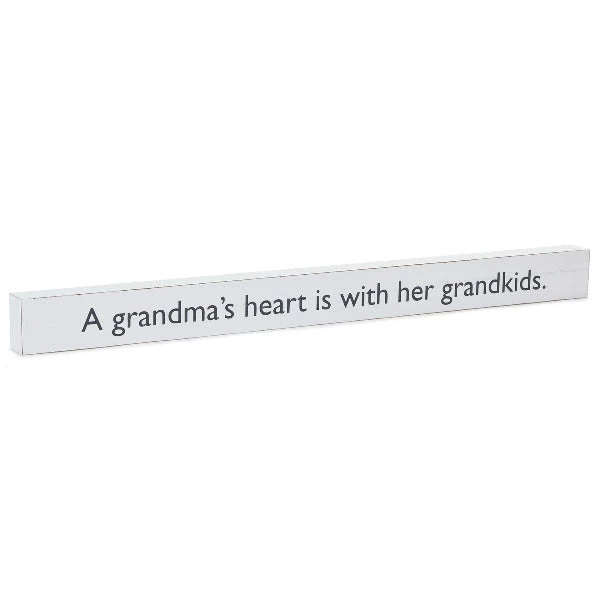 Hallmark A Grandma's Heart Wood Quote Sign, 23.5x2 3 Hallmark A Grandma's Heart Wood Quote Sign, 23.5x2