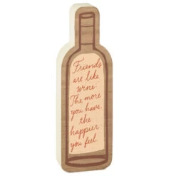 Hallmark Friends Are Like Wine Quote Sign, 3.5x11