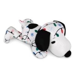 Hallmark Peanuts® Christmas Lights Floppy Snoopy Plush, 10"