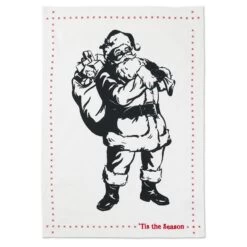 Hallmark ‘Tis The Season Santa Christmas Tea Towel