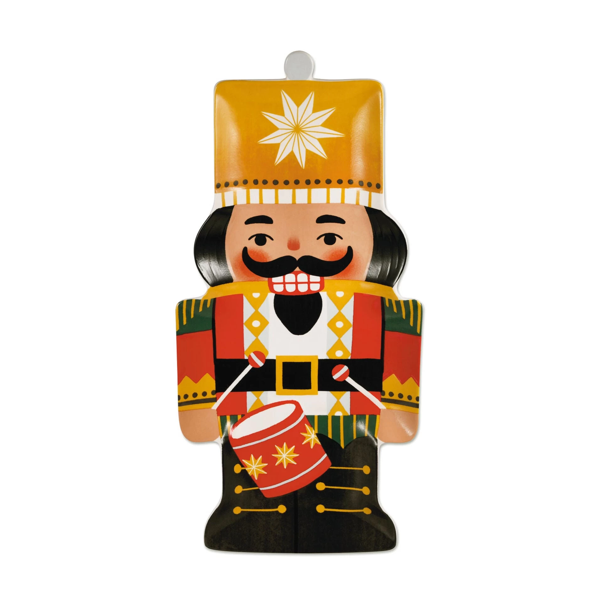 Hallmark Nutcracker-Shaped Ceramic Platter 3 Hallmark Nutcracker-Shaped Ceramic Platter
