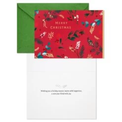 Hallmark Holiday Berries And Greenery Boxed Christmas Cards, Pack Of 16 -Toy Store 0001XPX1279 2