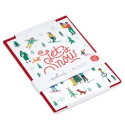 Hallmark Let It Snow Packaged Christmas Cards, Set Of 5