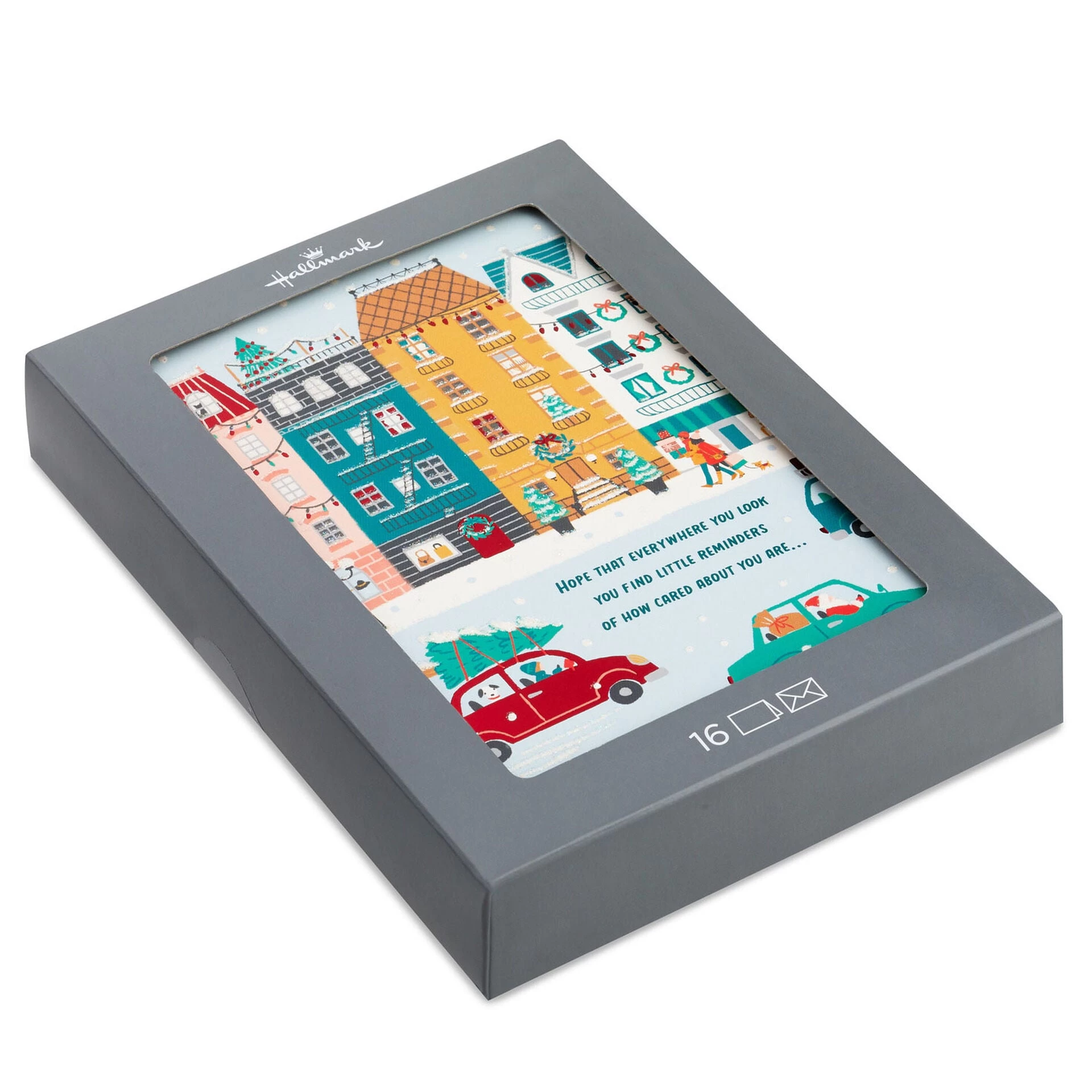 Hallmark City Neighborhoods Boxed Christmas Cards, Pack Of 16 3 Hallmark City Neighborhoods Boxed Christmas Cards, Pack Of 16