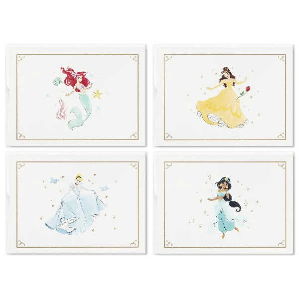 Hallmark Disney Princess Assorted Boxed Blank Note Cards Multipack, Pack Of 24 3 Hallmark Disney Princess Assorted Boxed Blank Note Cards Multipack, Pack Of 24
