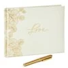 Hallmark Love Wedding Guest Book With Gold Pen 2 Hallmark Love Wedding Guest Book With Gold Pen -Toy Store 1EDY2047