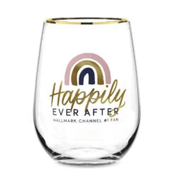 Hallmark Channel Happily Ever After Stemless Wine Glass, 16 Oz.