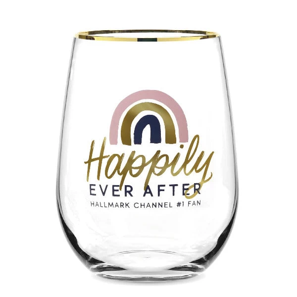 Hallmark Channel Happily Ever After Stemless Wine Glass, 16 Oz. 3 Hallmark Channel Happily Ever After Stemless Wine Glass, 16 Oz.