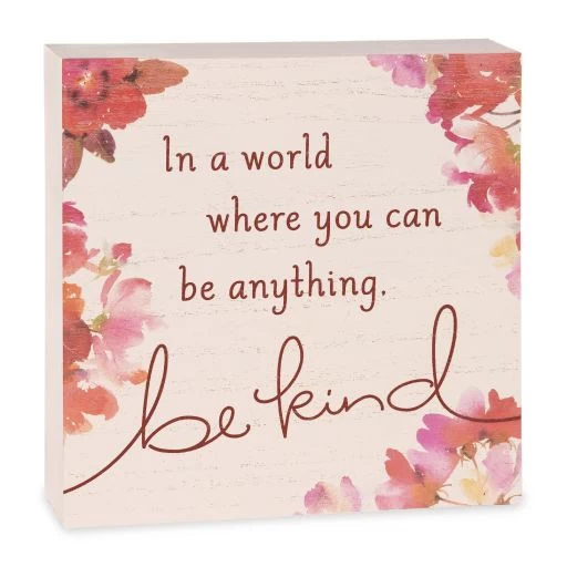 Hallmark Be Kind Wood Quote Sign, 7.75x7.75 3 Hallmark Be Kind Wood Quote Sign, 7.75x7.75