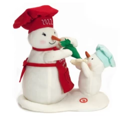Hallmark Animated Musical Can't Wait For Cookies Snowman Techno Plush