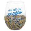 Hallmark Sprinkle Dip Wine Glass, 16 Oz. 1 Hallmark Sprinkle Dip Wine Glass, 16 Oz. -Toy Store BID1098 01