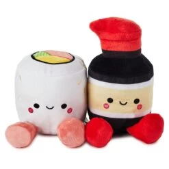 Hallmark Better Together Sushi And Soy Sauce Magnetic Plush, 6.75"