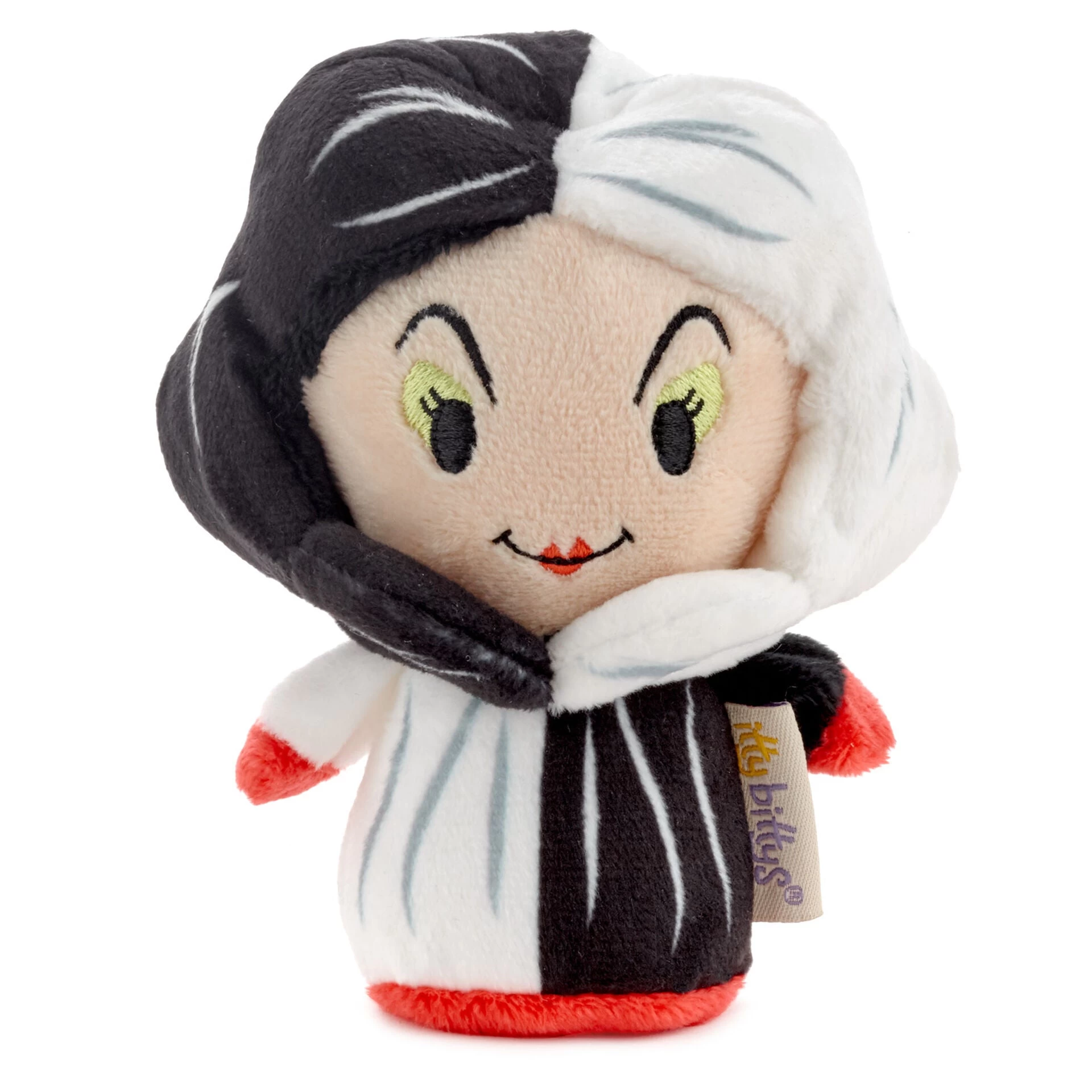 Hallmark Itty Bittys® Disney Villains Cruella De Vil Stuffed Plush 3 Hallmark Itty Bittys® Disney Villains Cruella De Vil Stuffed Plush