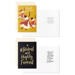 Hallmark Dancing Ladies And Blessed Lettering Boxed Christmas Cards, Pack Of 12 5 Hallmark Dancing Ladies And Blessed Lettering Boxed Christmas Cards, Pack Of 12 -Toy Store Dancing and Blessed Boxed Christmas Cards 1APX1055 03