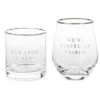 Hallmark Lowball And Stemless Wine Glass, Set Of 2 1 Hallmark Lowball And Stemless Wine Glass, Set Of 2 -Toy Store ERL1189 01