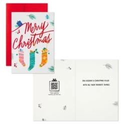 Hallmark Holiday Stockings Boxed Christmas Video Greeting Cards, Pack Of 10 5 Hallmark Holiday Stockings Boxed Christmas Video Greeting Cards, Pack Of 10 -Toy Store Filled Stockings Boxed Video Greeting Christmas Cards 1XPX1231 03