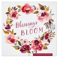 Hallmark Blessings Bloom Flowers And Scripture Verses 2023 Wall Calendar, 12-Month