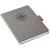 Hallmark Gray Etched Compass Faux Leather Notebook -Toy Store Gray Etched Compass Faux Leather Notebook 1HWJ1851 01