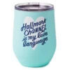 Hallmark Hallmark Channel Love Language Insulated Wine Tumbler 12 Oz. 2 Hallmark Hallmark Channel Love Language Insulated Wine Tumbler 12 Oz. -Toy Store HKC2309 01