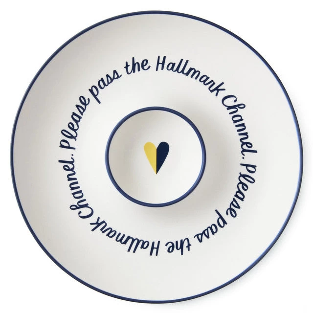 Hallmark Hallmark Channel Chip And Dip Plate 3 Hallmark Hallmark Channel Chip And Dip Plate