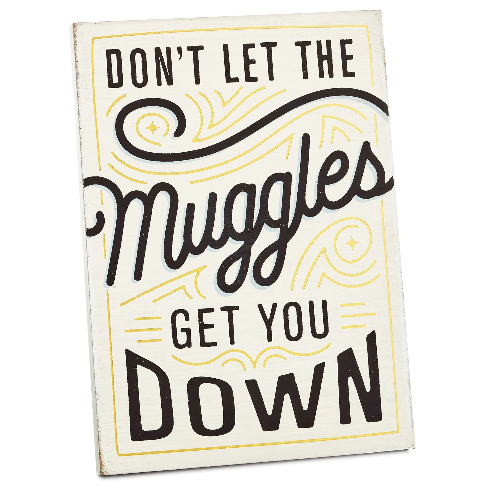 Hallmark Harry Potter™ Don't Let Muggles Get You Down Wood Quote Sign, 5x7 3 Hallmark Harry Potter™ Don't Let Muggles Get You Down Wood Quote Sign, 5x7